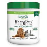 MacroLife Naturals MacroPets Supplement Greens Superfood Topper Dog Cat Small Mammal - Natural Nutrition Boost Probiotics Digestive Enzymes Vitamin E - Healthy Immune Gut Flora & Energy - 6.35oz