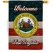 Americana Home & Garden 28 x 40 in. Welcome West Virginia Double-Sided Vertical Decoration Banner House & Garden Flag - Yard Gift