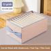 Yyeselk Clothes Storage Box With Bow Handle Compartment Foldable Storage 5/8/12 Grids & Small 7 Grids Folding Divided Clothing Storage Box