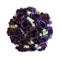 Save Big Matoen Purple Rose Silk Flowers Bouquet of 18 Purple Rose Flowers Artificial with Stems for Wedding Home Party Shop Baby Shower Decor