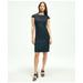 Brooks Brothers Women's Stretch Wool Cap Sleeve Sheath Dress | Navy | Size 4