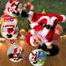 QISIWOLE Dancing Santa Claus Christmas Decorations Hip-Hop Upside-Down Street Dance Santa Claus Electric Handstand Santa Doll Plush Toys Music Toys for Children Creative Children s Toy Ornaments