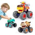 Toy Cars For 1 2 3 Year Old 3 Pack Monster truck T