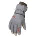 Xinqinghao Casual Glove Winter Gloves Outdoor Adult Men Women Windproof Snowboarding Snow Skating Warm Durable Solid Warm Ski Gloves Gray