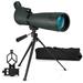 20-60X Monocular Telescope with Smartphone Holder & Tripod High Power Waterproof BAK4 Prism Monoculars Low Light Night Vision for Animal Bird Watching Camping Traveling