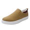 gvdentm Shoes for Men Mens Running Shoes Slip-on Walking Tennis Sneakers Lightweight Breathable Casual Soft Sports Shoes Khaki 10.5