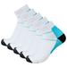 Mishuowoti sock socks for men and women compression socks 5 Pairs of Men Women Light Compression Sports Running Socks Sports Running Socks White L/XL