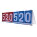 Tabletop Flip Scoreboard Score Keeper Professional for Basketball Teams Games red and blue
