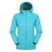 Shpwfbe Womens Fashion Fall Clothes For Women 2023 Women Solid Rain Outdoor Plus Hooded Raincoat Windproof Jacket Coat Women Clothing Sky Blue 3XL