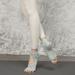 SYOSOF Women Half Toe Ballet Yoga Socks Non-Slip Peep Toe Anti-Slip Pilates Ankle Grip