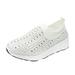 gvdentm Tennis Shoes Womens Womens Slip on Walking Shoes Breathable Mesh Sneakers Orthopedic Shoes for Women White 7.5
