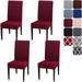 Dining Room Chair Covers Slipcovers Set of 4 Spandex Super Fit Stretch Removable Washable Kitchen Parsons Chair Covers Protector