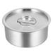 Bowl Steel Mixing Stainless Lid Steamed Rice Soup Storage Portable Dessert Cereal Bowls Serving Cuisine Steaming Food