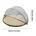 MEROTABLE Hand-Woven Food Serving Tent Basket Fruit Vegetable Bread Cover Storage Container Dust-Proof Picnic Mesh Net Cover