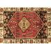 Ahgly Company Indoor Rectangle Persian Brown Traditional Area Rugs 2 x 4