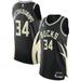 "Men's Jordan Brand Giannis Antetokounmpo Black Milwaukee Bucks Authentic Player Jersey - Statement Edition"