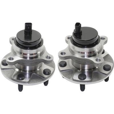2010 Lexus IS350 Front, Driver and Passenger Side Wheel Hubs, With Bearing, With Sensor, Convertible, 4-Wheel ABS/Sedan, 4-Wheel ABS, Rear Wheel Drive