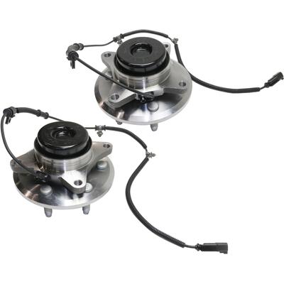2011 Ford F-150 Front, Driver and Passenger Side Wheel Hubs, With Bearing, With Sensor, Rear Wheel Drive, Standard Duty Payload Package