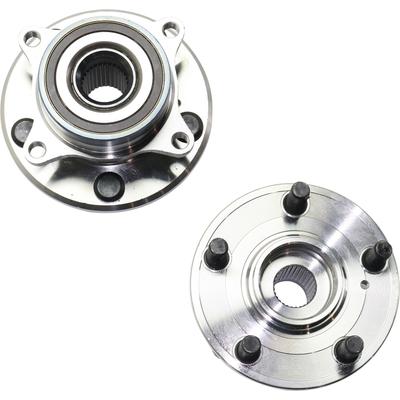 2011 Honda Odyssey Front, Driver and Passenger Side Wheel Hubs, With Bearing, Front Wheel Drive, 4-Bolt Modified Flange