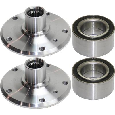 1995 BMW 325is 4-Piece Kit Rear, Driver and Passenger Side Wheel Hub, includes Wheel Bearings