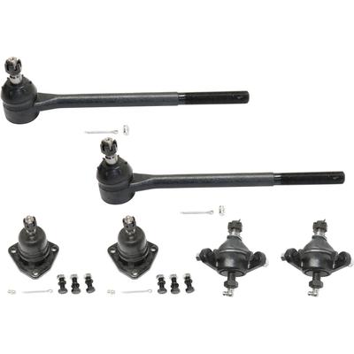 1961 Chevrolet Biscayne 6-Piece Kit Front, Driver and Passenger Side Suspension Kit, includes (4) Ball Joint and (2) Tie Rod End