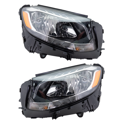 2018 Mercedes Benz GLC300 Driver and Passenger Side Headlights, with Bulbs, Halogen