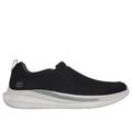 Skechers Men's Relaxed Fit: Slade - Royce Slip-On Shoes | Size 10.5 | Black | Textile/Synthetic | Vegan | Machine Washable