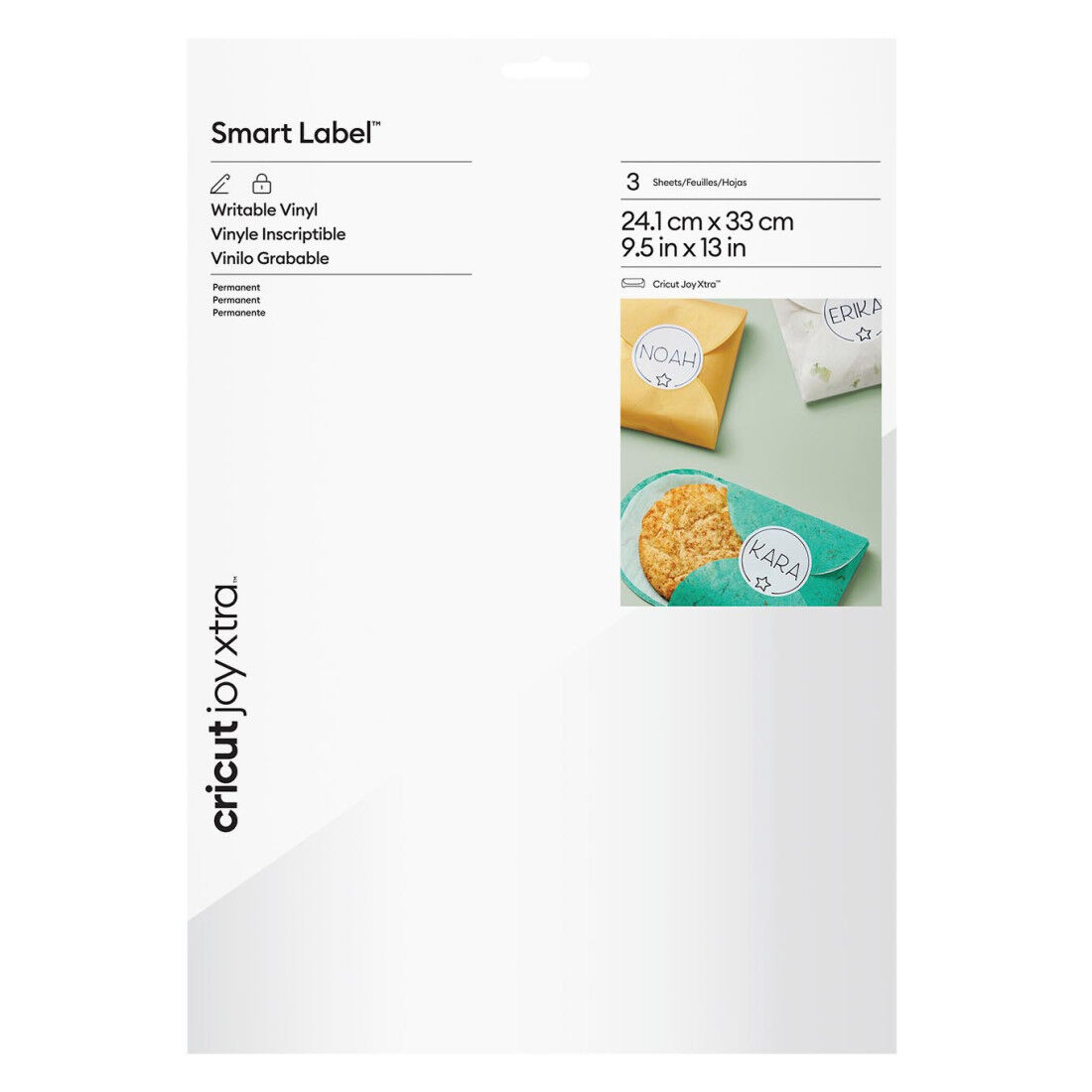 Cricut Joy Xtra Smart Vinyl Writable Vinyl | Permanent | 3 Count | White