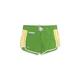 Adidas Athletic Shorts: Green Color Block Activewear - Women's Size 3