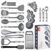 KALUNS 24-Piece Assorted Kitchen Utensil Set, Nylon & Stainless Steel in Gray | Wayfair WF-US24-GR