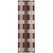 Brown/Gray 30 x 0.08 in Area Rug - Dakota Fields Chou Striped Red/Gray/Brown Indoor/Outdoor Area Rug Polyester | 30 W x 0.08 D in | Wayfair