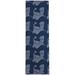 Blue/Navy 96 x 30 x 0.08 in Area Rug - Dakota Fields Coonrod Geometric Navy Indoor/Outdoor Area Rug Polyester | 96 H x 30 W x 0.08 D in | Wayfair