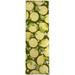 Yellow/Green 2'6" x 8' Area Rug - LEMON DAYS EVERGREEN Outdoor Rug By Bay Isle Home™ 96.0 x 30.0 x 0.25 in green/yellowPolyester | Wayfair