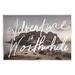 Stupell Industries Ax-372-Wood Adventure Is Worthwhile Nature On MDF by Lil' Rue Graphic Art in Brown | 10 H x 15 W x 0.5 D in | Wayfair