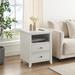 Winston Porter Kolju 2 Drawer Nightstand Wood in White | 26 H x 21.6 W x 15.7 D in | Wayfair 35D42E7A22C749488DCB7B33D839ACFD