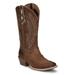 Justin Boots Rein 12" Square Toe - Womens 9 Brown Boot B