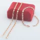 Ensemble collier et bracelet à maillons en escargot concave pour hommes et femmes bijoux en or rose