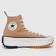 Converse run star hike hi trainers in beige