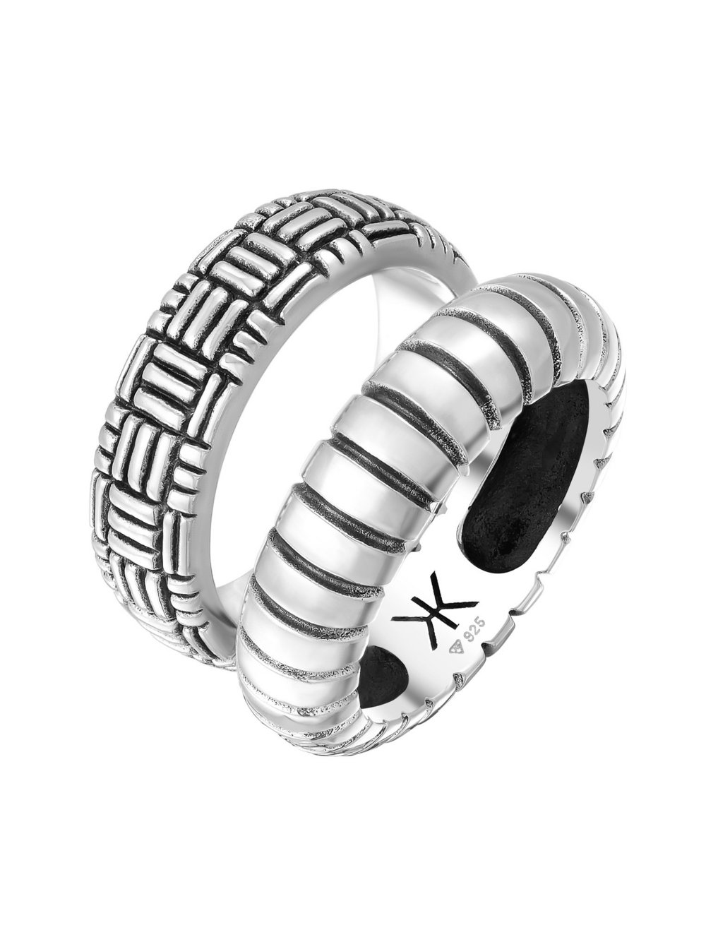 KUZZOI Ring Herren silber, 66 Image