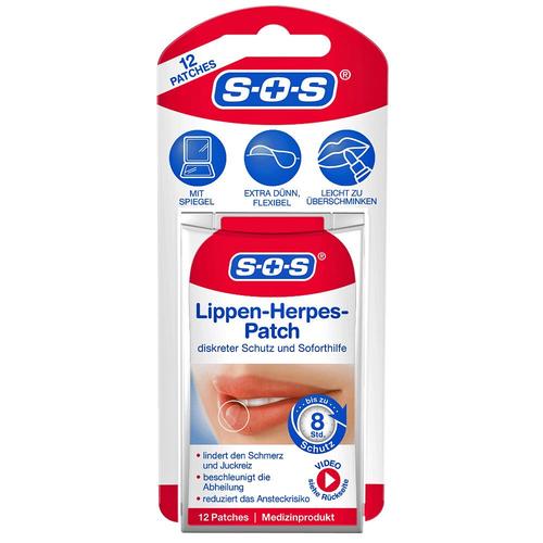 SOS LIPPENHERPES-Patch 12 St Pflaster