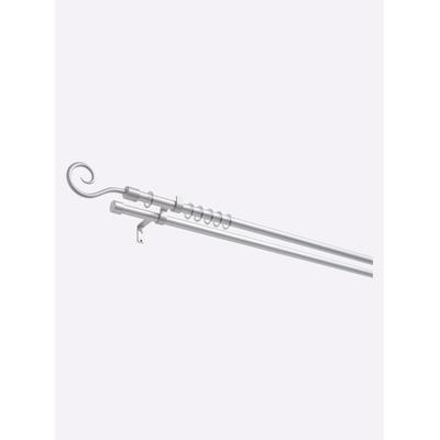 Gardinenstange HEINE HOME Gr. 3, silber (silberfarben), L: 200cm, 2 St., Gardinenstangen Image