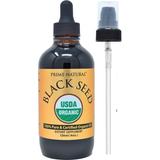 Organic Black Seed Oil 4oz - USDA Certified - High Thymoquinone Turkish Origin Pure Nigella Sativa - Cold Pressed Unrefined Vegan - Omega 3 6 9 Antioxidant Immune Boost Joints Skin & Hair