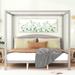 Modern King Size Canopy Platform Bed with Headboard and Support Legs, Easy Assembly, Grey Wash