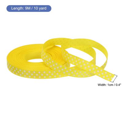 Grosgrain Ribbons with White Dots Ribbon Bow Decoration