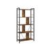 5 Tier Shelving Unit with Open Compartments for Office, Living Room, Bedroom, Industrial Style - 29.1" x 11.8" x 59.1"