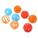 NUOLUX 8PCS Cat Toys Jingle Bell Hollow Balls Kitten Chase Pounce Toy Interactive Play Teasing Toy (Random Color)