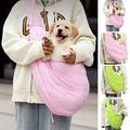Fairnull Wide Shoulder Straps Embossed Fabric Pet Bag Inner Pocket Anti-scratch Pet Dog Cat Messenger Bag Pet Supplies