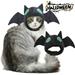 Fairnull Pet Headgear Cute Bat Shaped Pet Hat Halloween Costume Soft Comfortable Cat Dog Headwear Pet Supplies