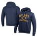 Men's Champion Navy North Carolina A&T Aggies Football Eco Powerblend Pullover Hoodie