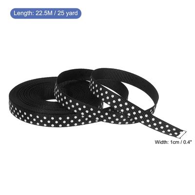 Grosgrain Ribbons with White Dots Ribbon Bow Decoration